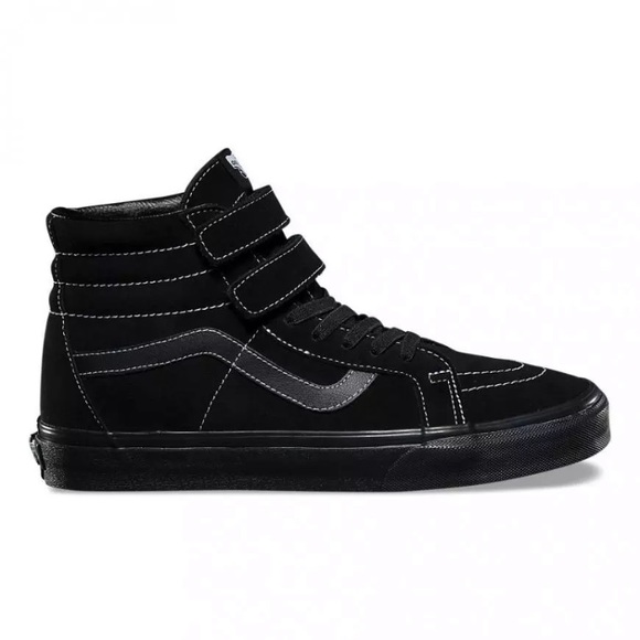 Vans sk8 hi top suede, white stitch sneaker shoes - Picture 2 of 5